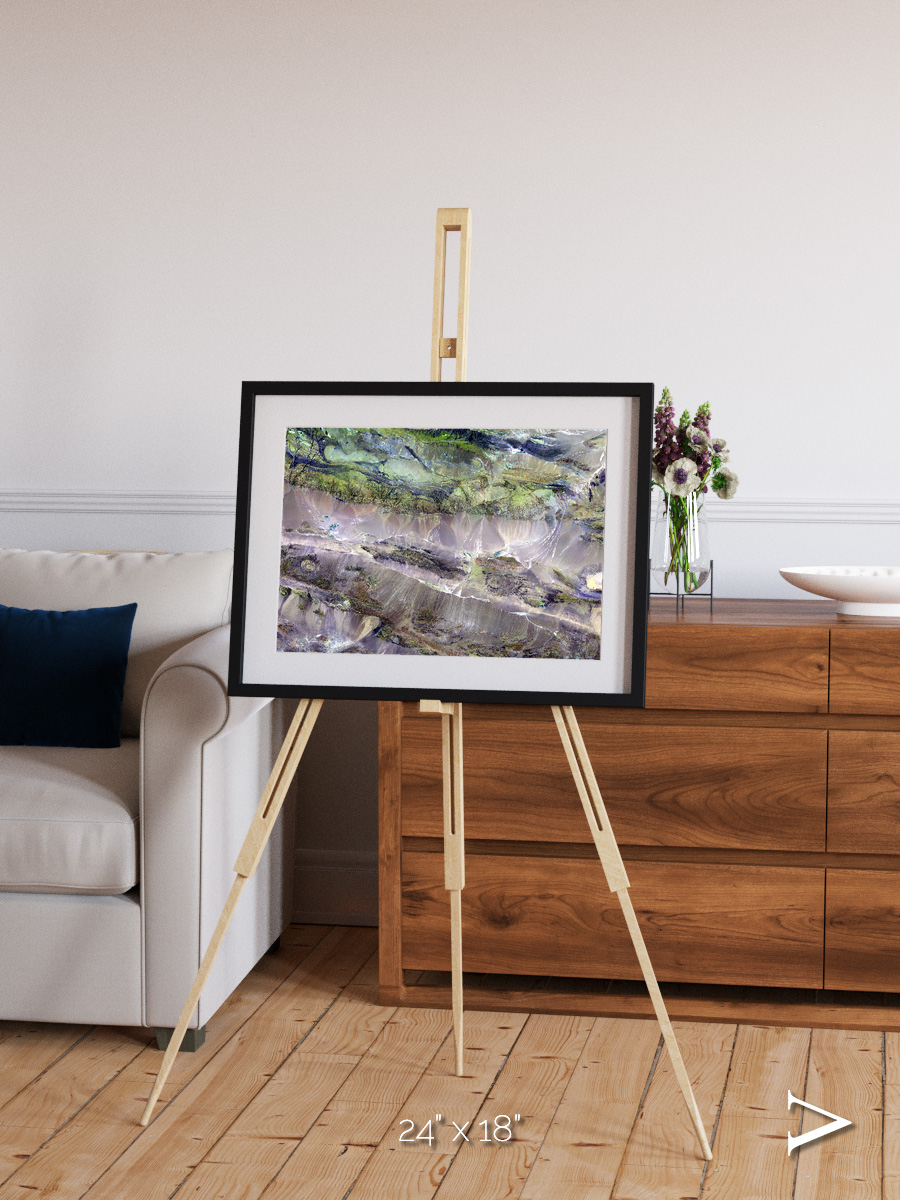 Arid Mosaic, Edrengiyn Nuruu Framed & Mounted Print