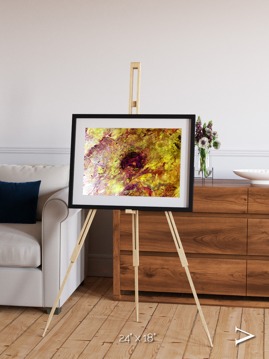 Magma Plains, Erongo Massif Framed & Mounted Print