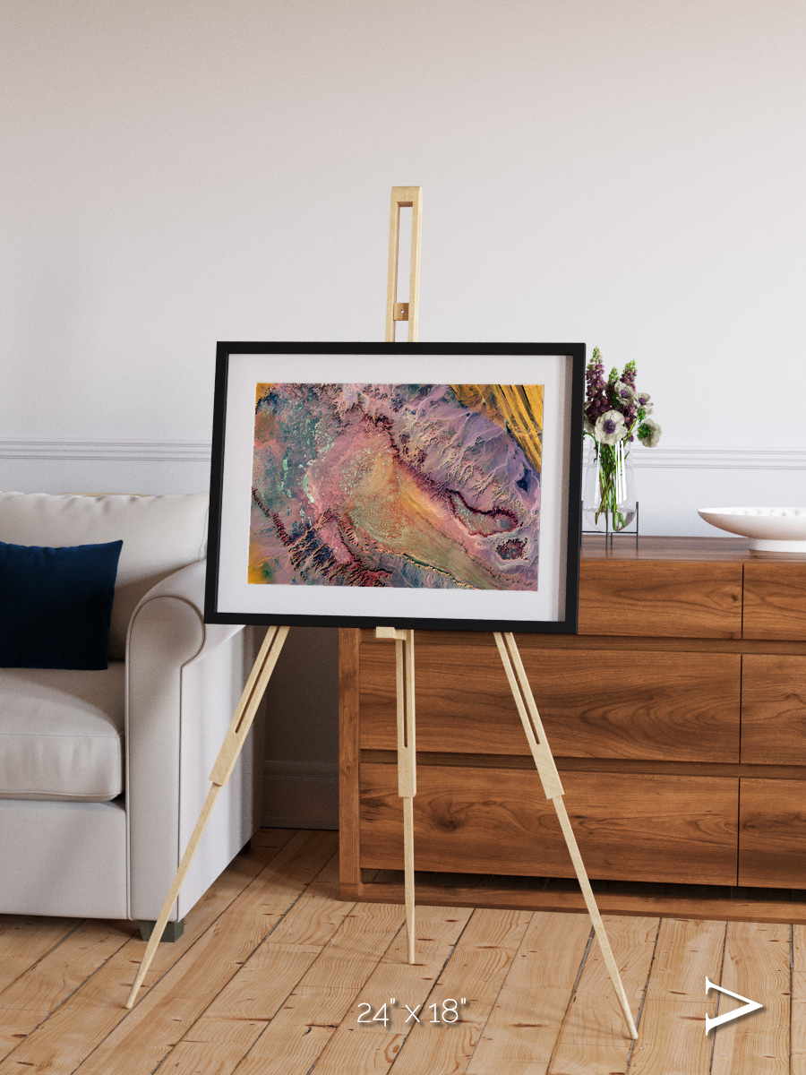 Echoes of Water, Western Desert Framed & Mounted Print