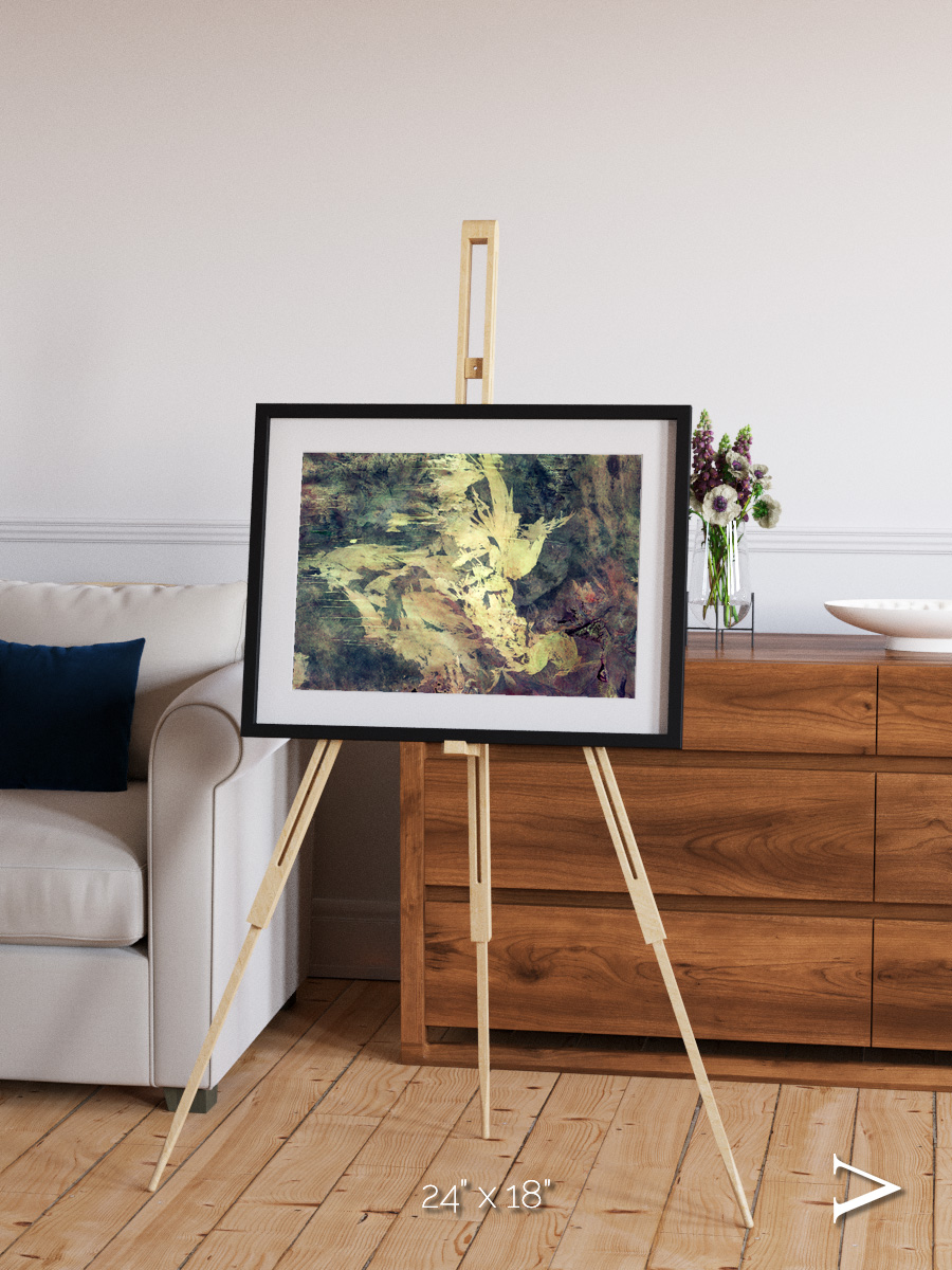 Windwritten Dunes, Great Sandy Scars Framed & Mounted Print
