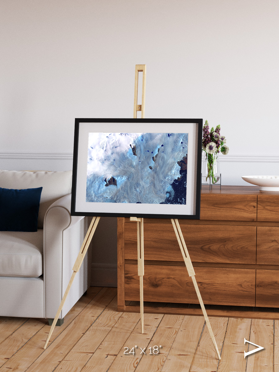 Waterways, Greenland Coast Framed & Mounted Print