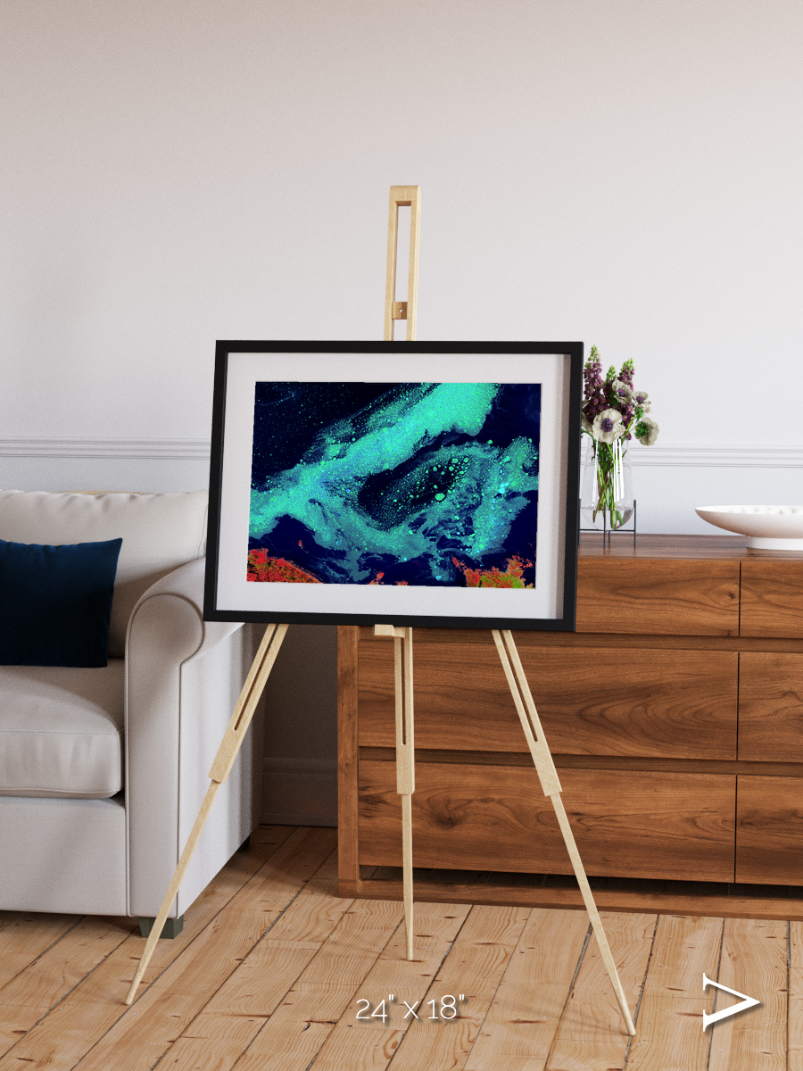 Frozen Currents, Foxe Basin Framed & Mounted Print