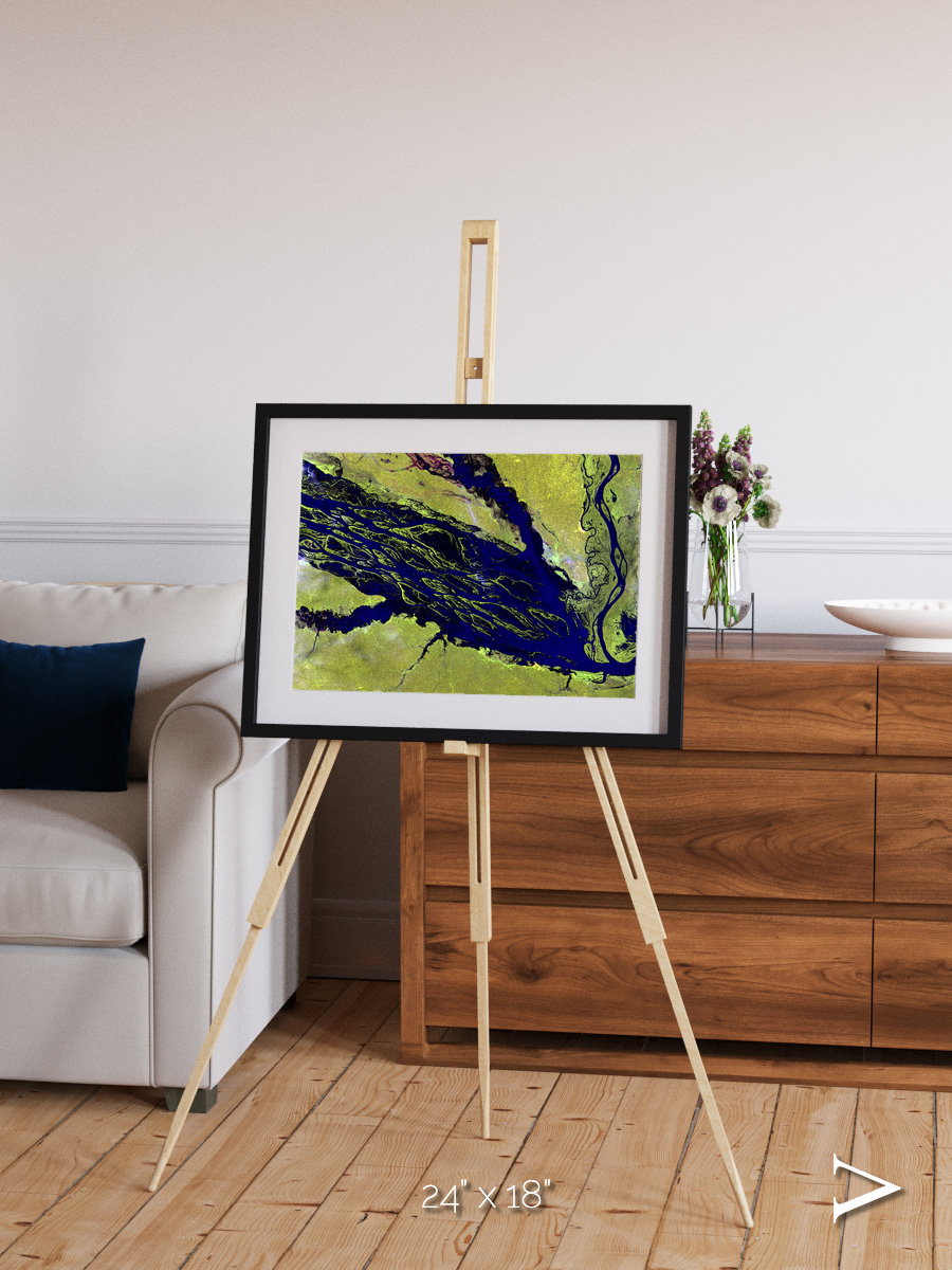 Painted Archipelago, Jau Park Framed & Mounted Print