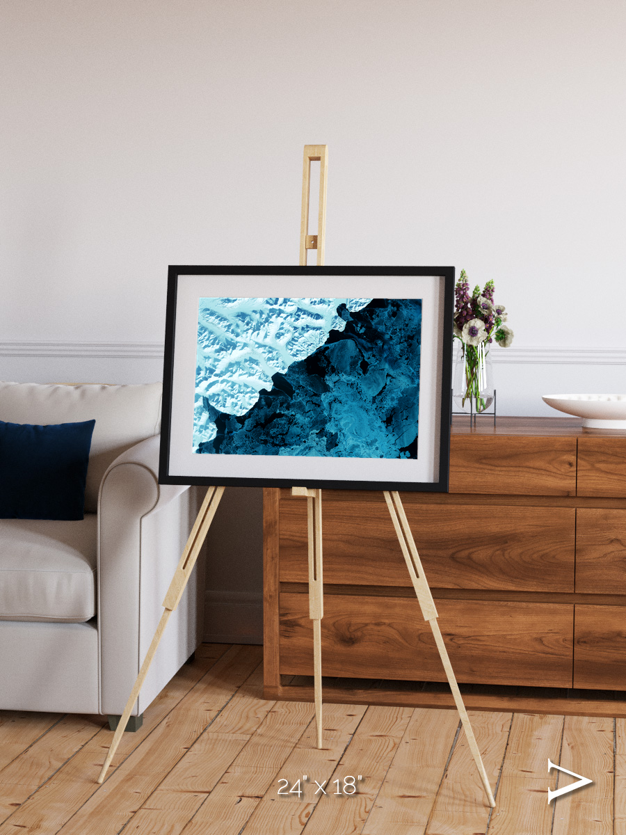 Glacial Passage, Kamchatka Peninsula Framed & Mounted Print