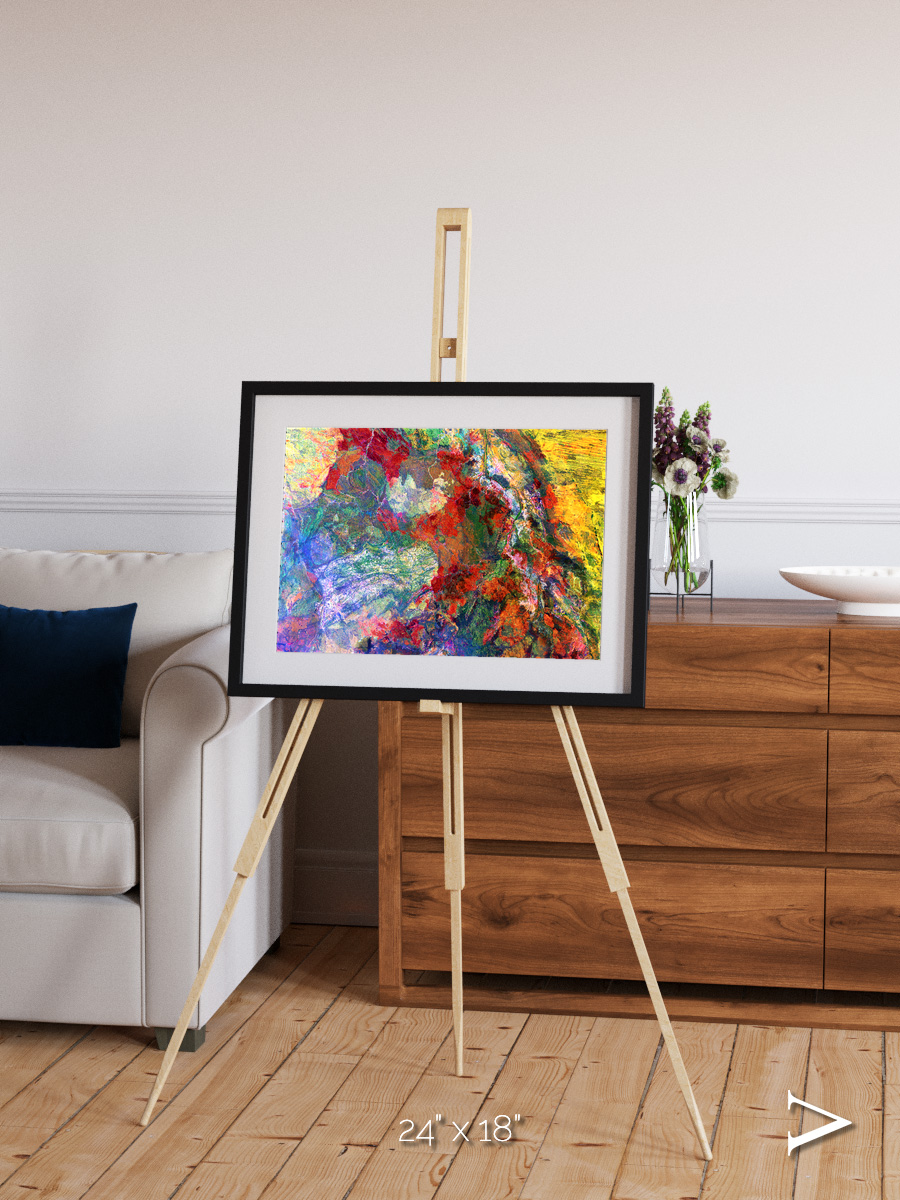Melted Earth, Great Sandy Desert Framed & Mounted Print