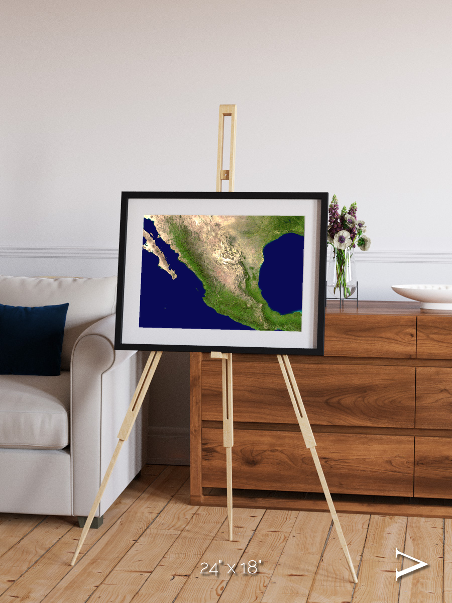 Windwritten Sands, Mexico and Central America Framed & Mounted Print