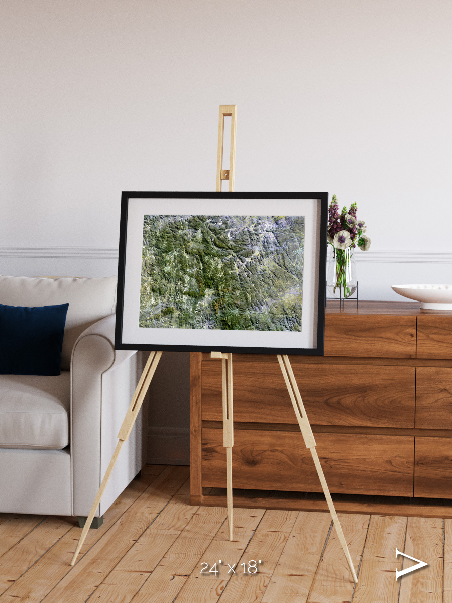 Earth in Colour, Namaqualand Framed & Mounted Print