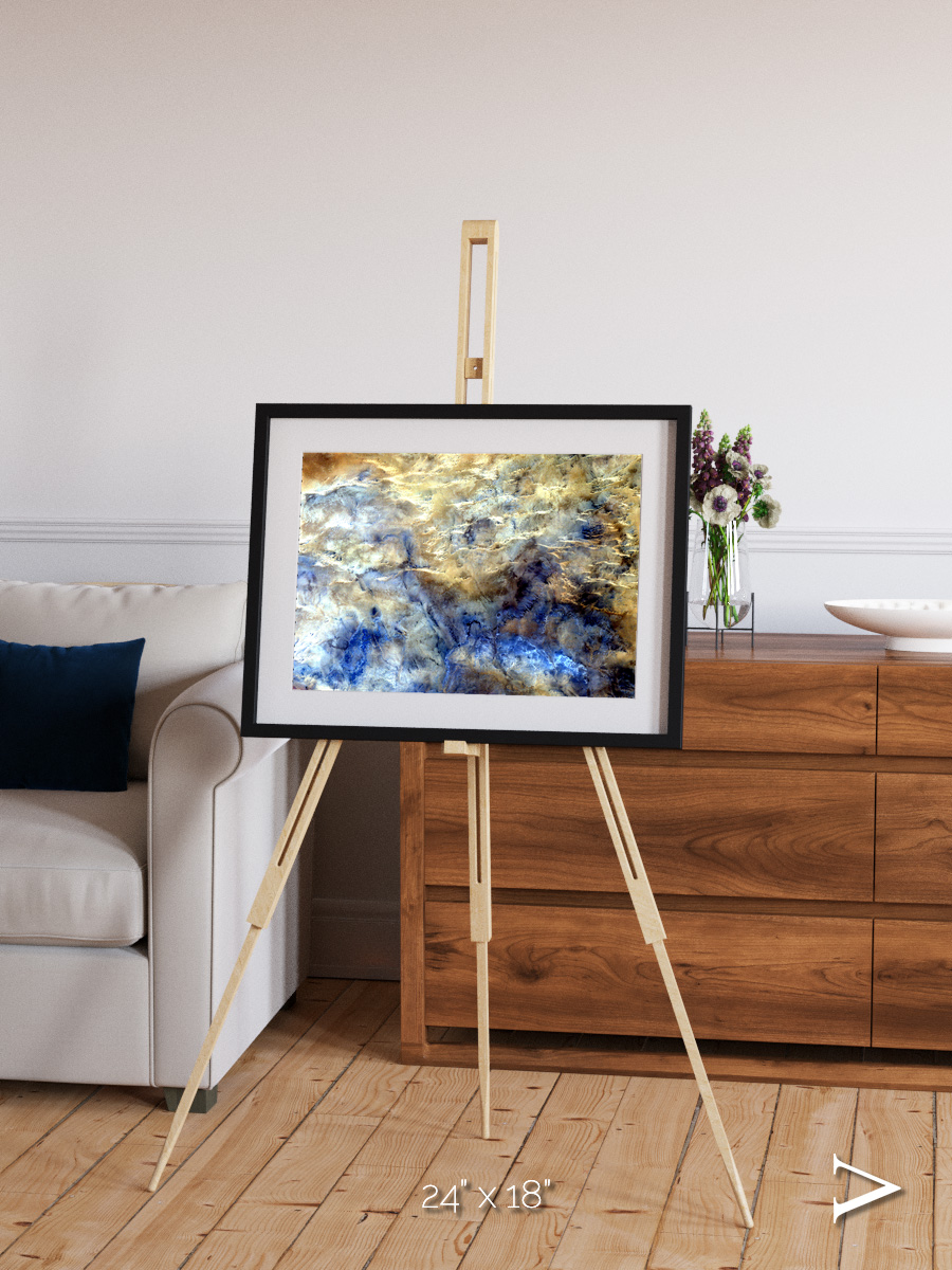 Heat Scars, No Mans Land Framed & Mounted Print