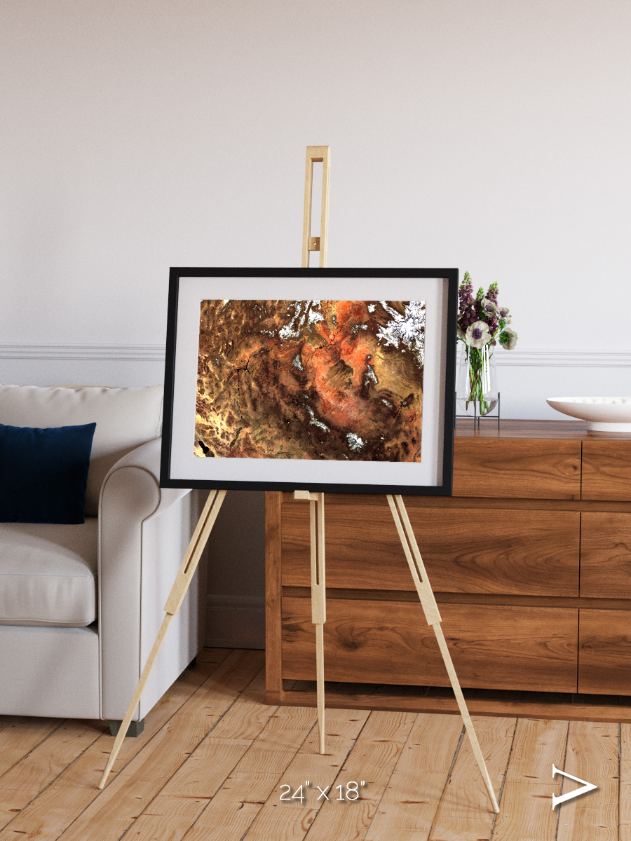 Sunlit Dunes, North America Framed & Mounted Print