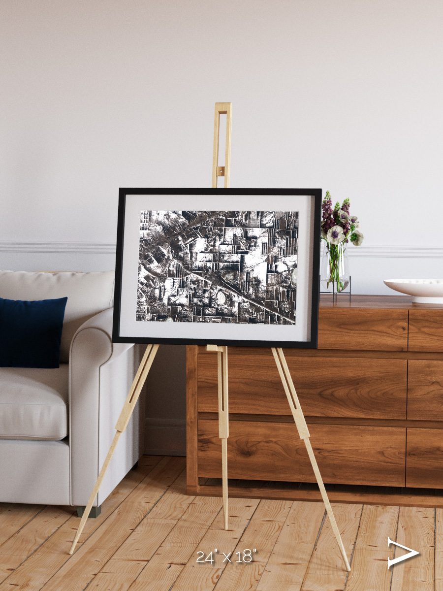 Fertile Threads, Northern Kazakhstan Framed & Mounted Print