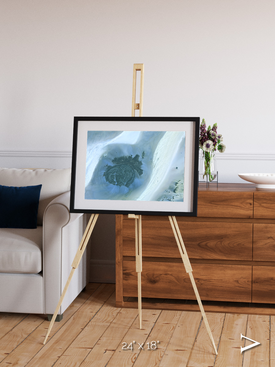 Shifting Dunes, Sahara Desert Framed & Mounted Print