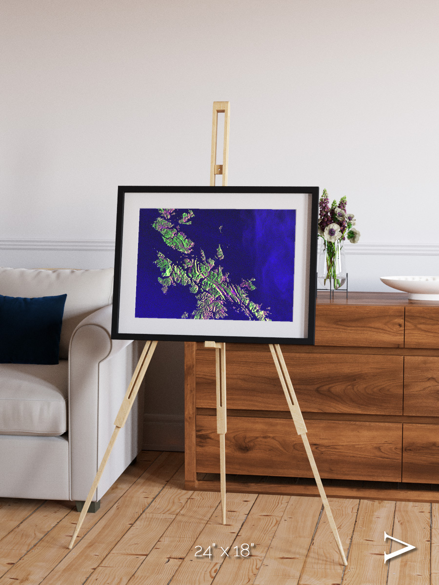 Remote Shores, Shetland Islands Framed & Mounted Print