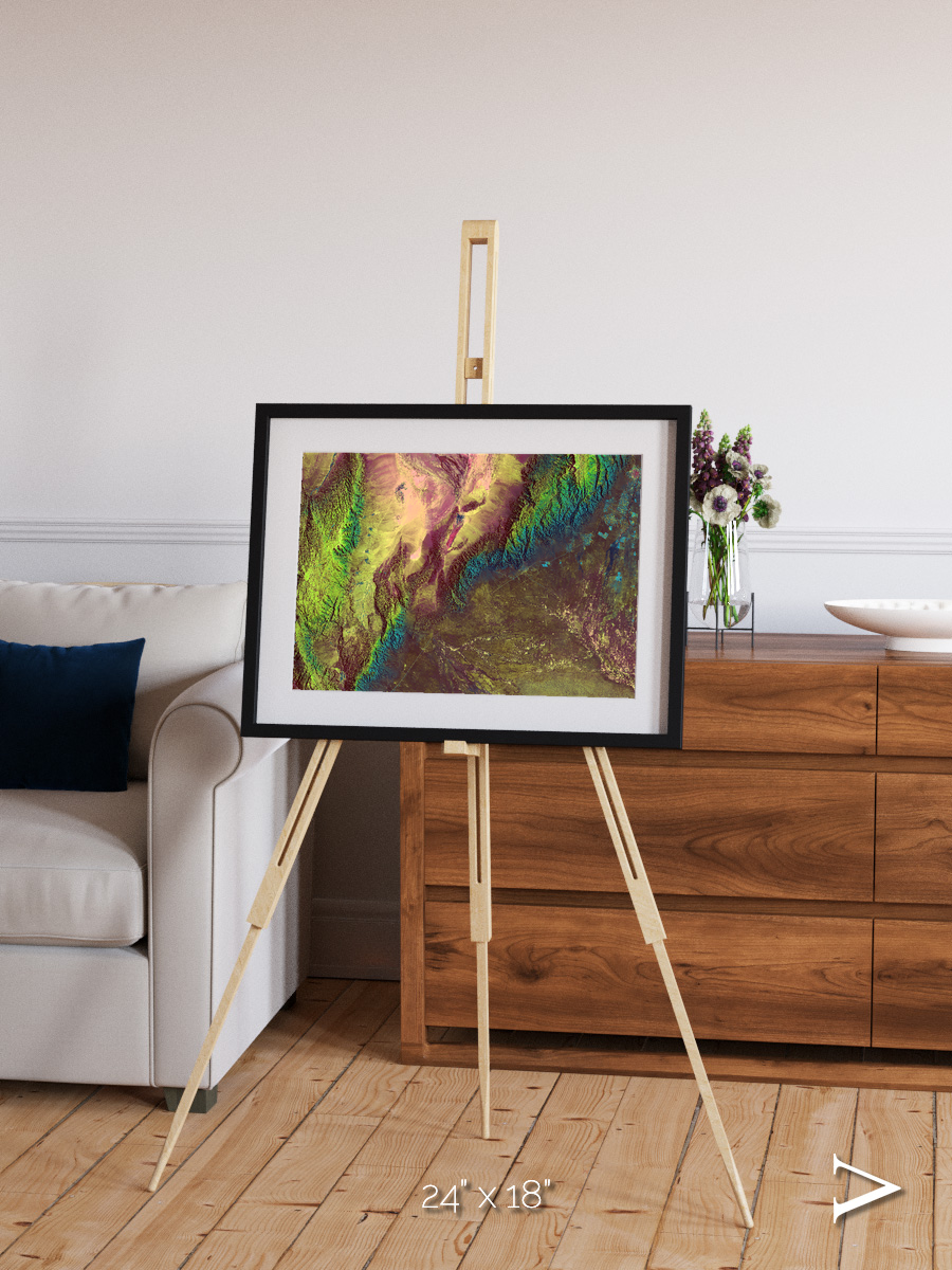 Textured Earth, Sierra de Velasco Framed & Mounted Print