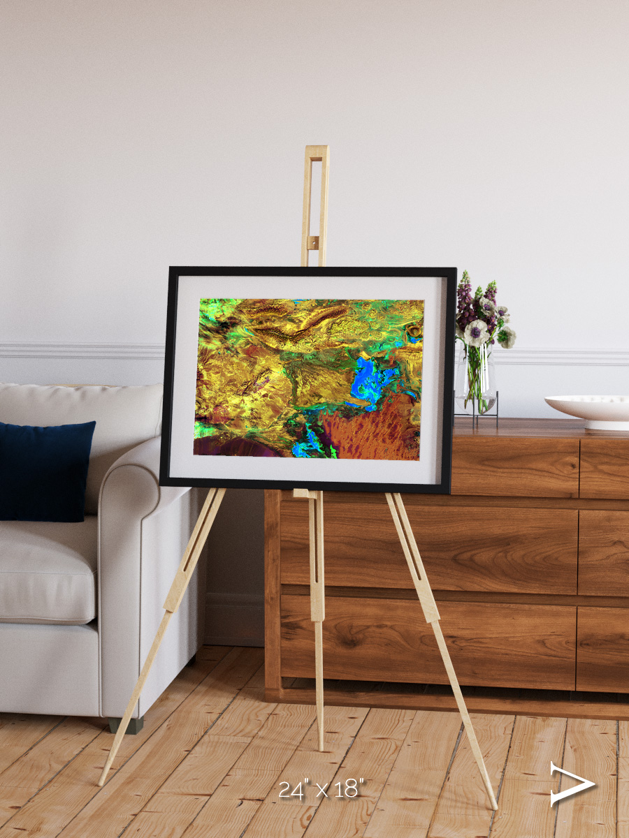 Salt and Storm, Dasht-e Kavir Framed & Mounted Print
