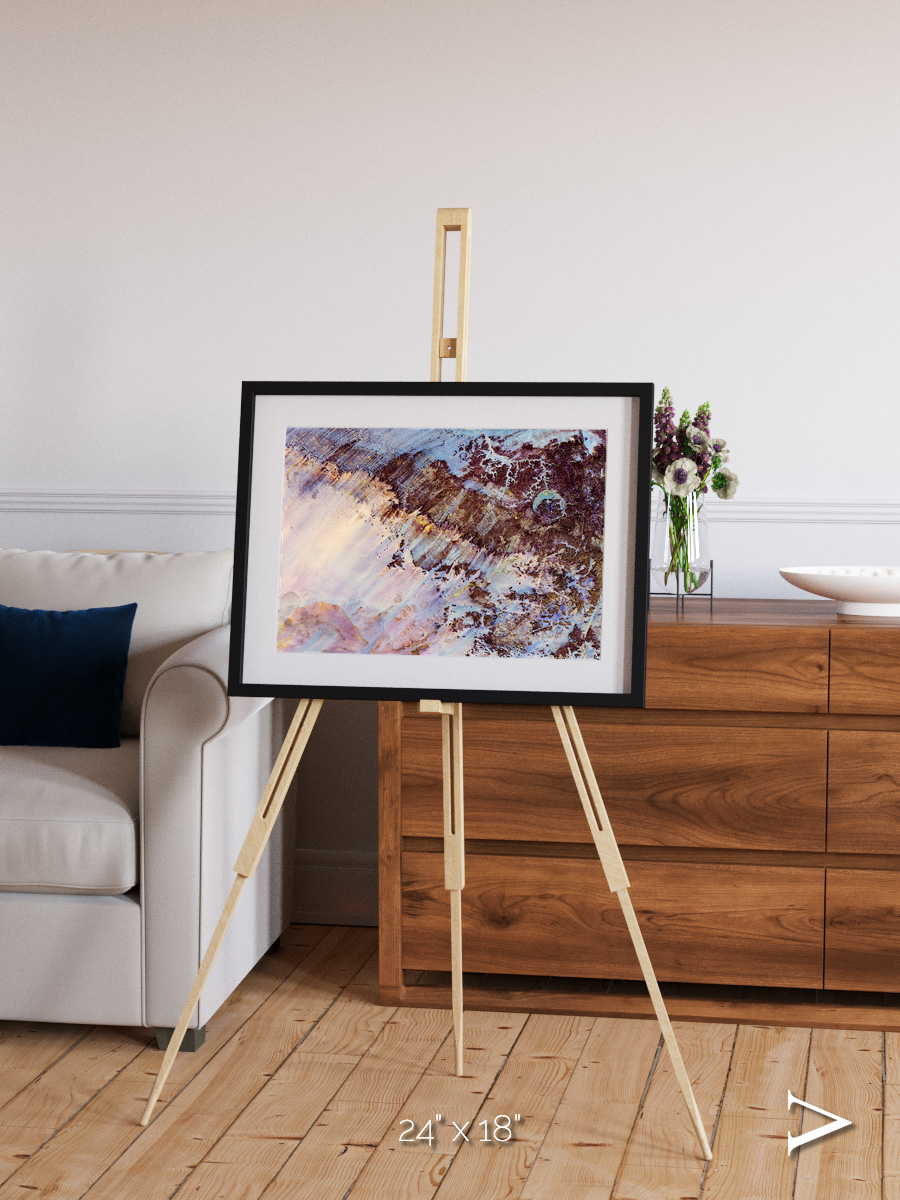 Storm and Stillness, Gweni-Fada Framed & Mounted Print