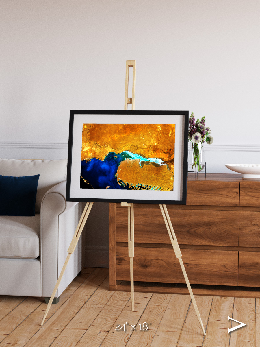 Coastal Phantom, Dardzha Peninsula Framed & Mounted Print