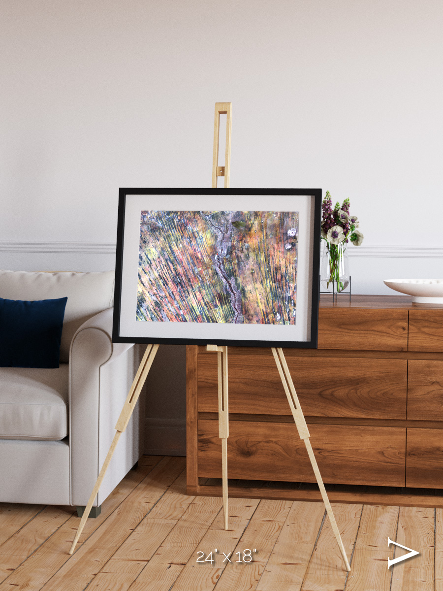 Crevasse Lines, The Optimist Framed & Mounted Print