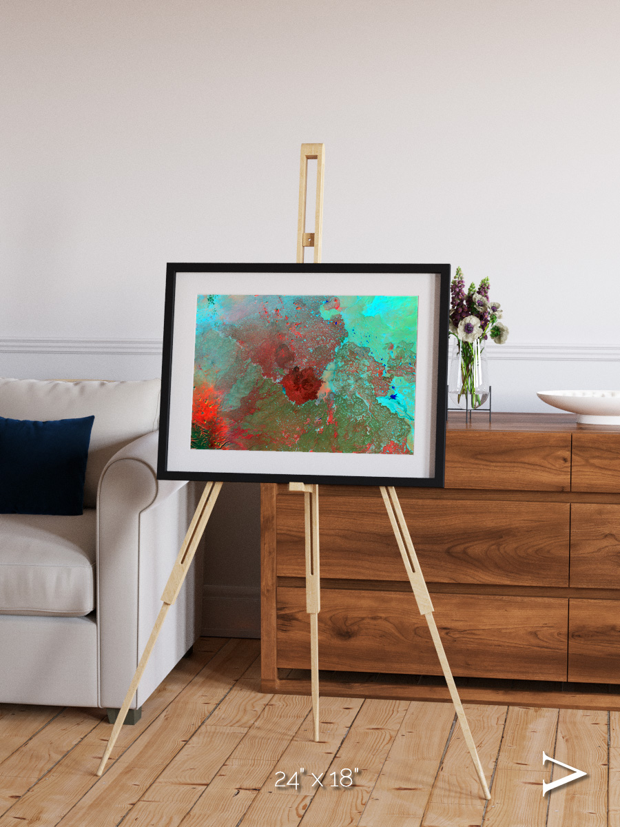 Shifting Dunes, The Syrian Desert Framed & Mounted Print