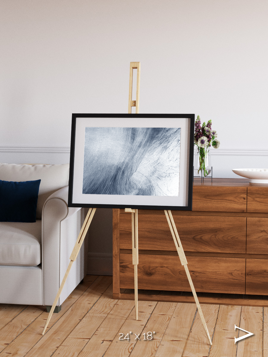 Wind Signatures, Whirlpool Cloud Framed & Mounted Print
