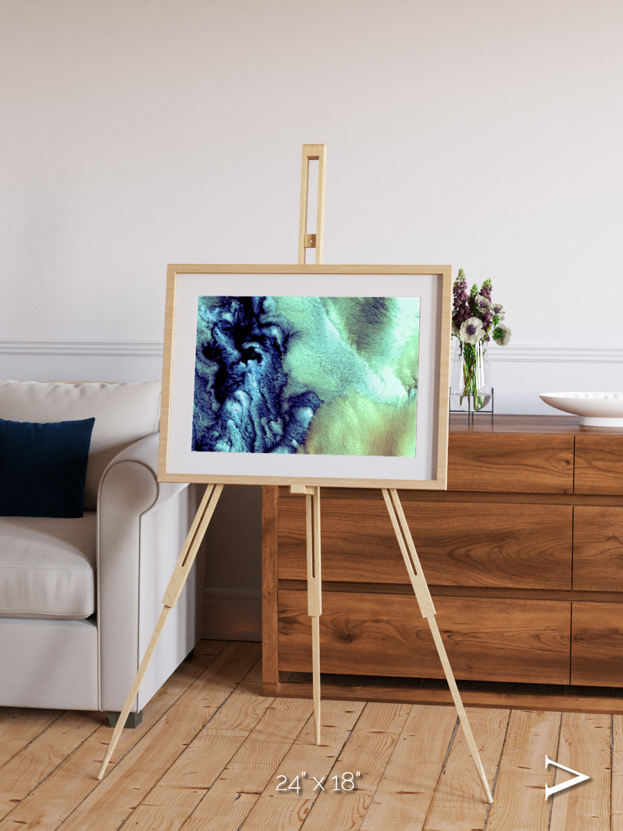 Shifting Skies, Aleutian Islands Framed & Mounted Print