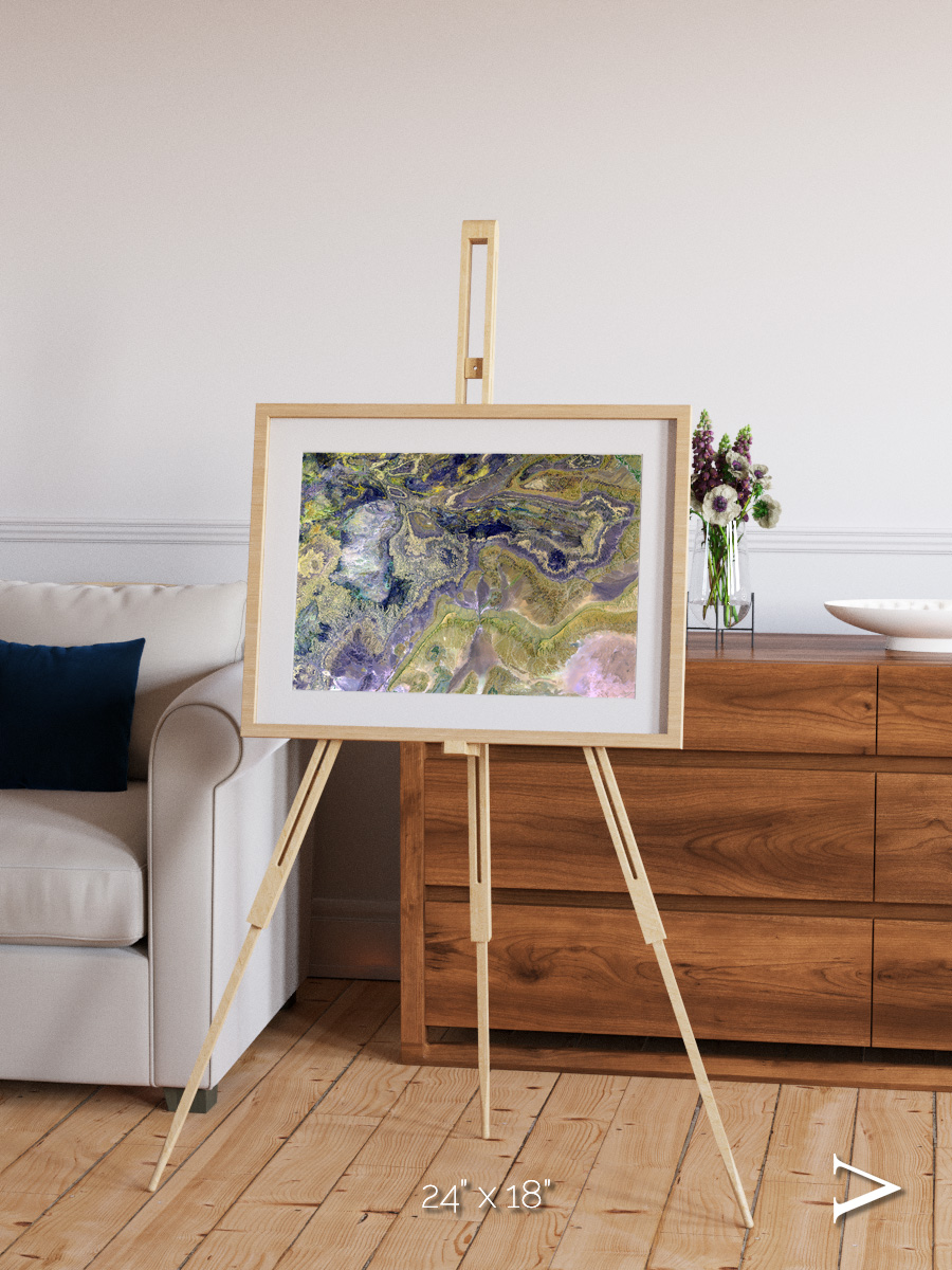 Mineral Horizons, Anti-Atlas Framed & Mounted Print