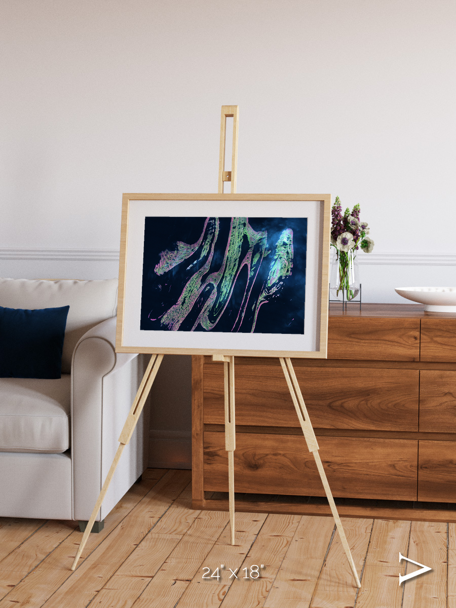Painted Archipelago, Belcher Islands Framed & Mounted Print
