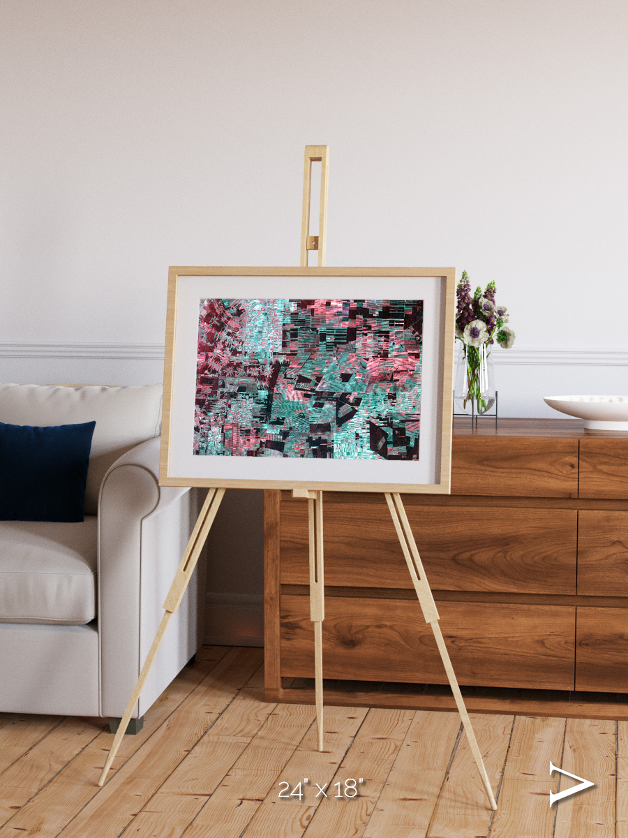 Fractured Canopy, Bolivia Framed & Mounted Print