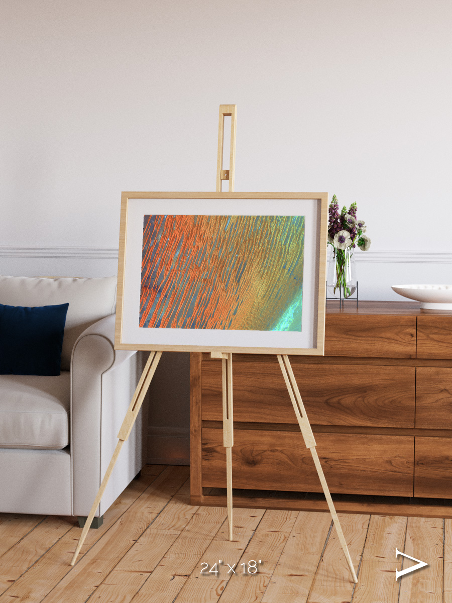 Windwritten Sands, Erg Chech Framed & Mounted Print