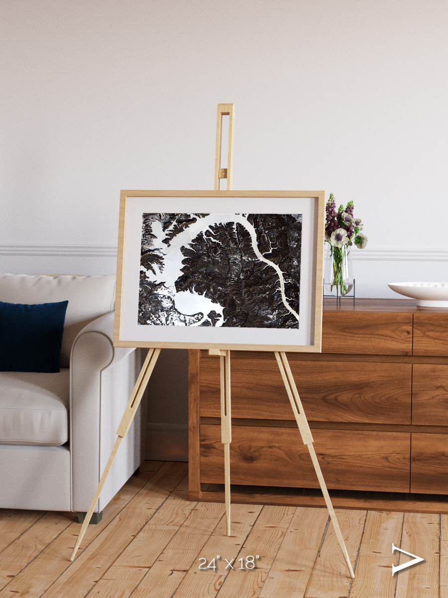 Dragon Lake, Siberia Framed & Mounted Print