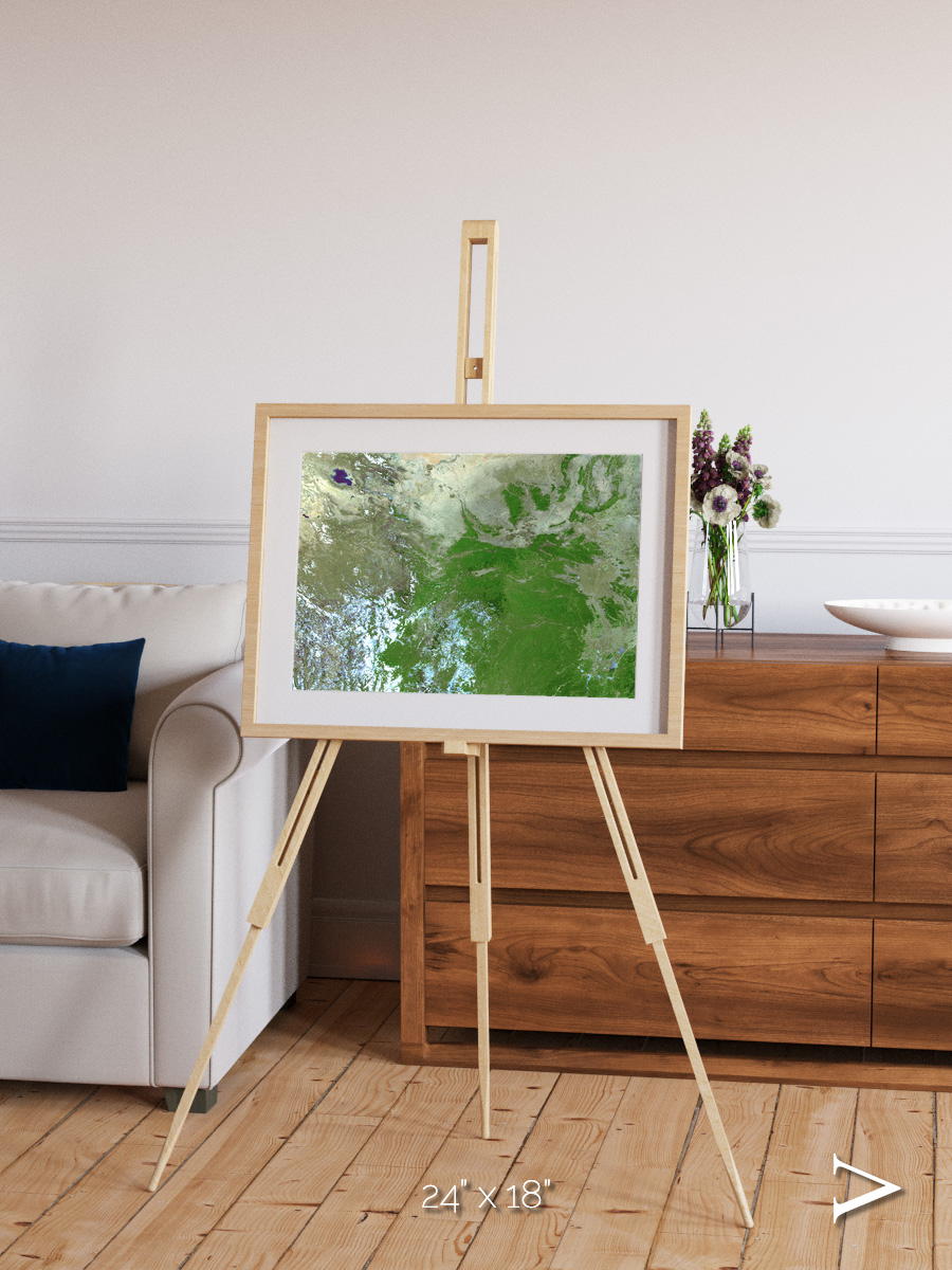 Sea Inlet, Eastern Asia Framed & Mounted Print
