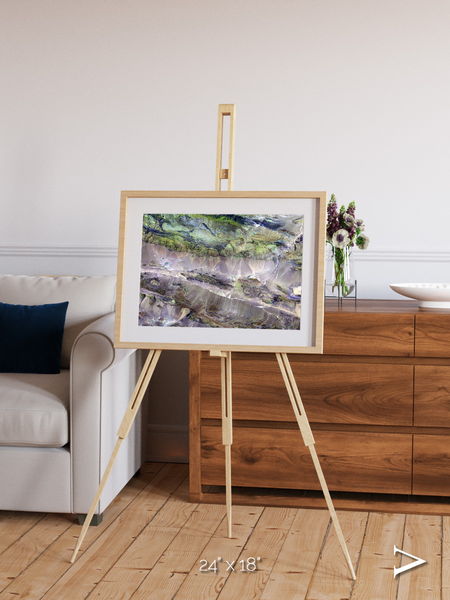 Arid Mosaic, Edrengiyn Nuruu Framed & Mounted Print