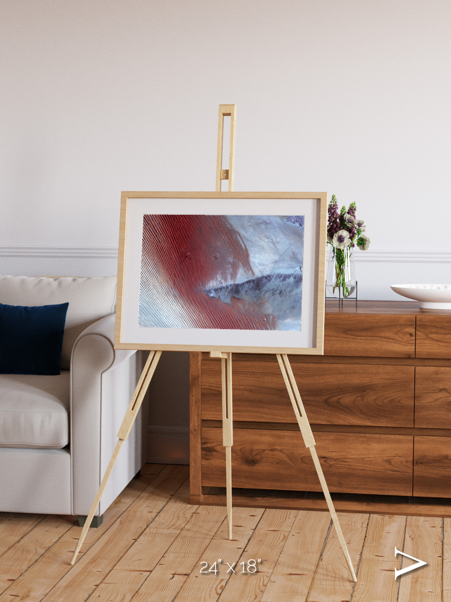 Wind Signatures, Empty Quarter Framed & Mounted Print