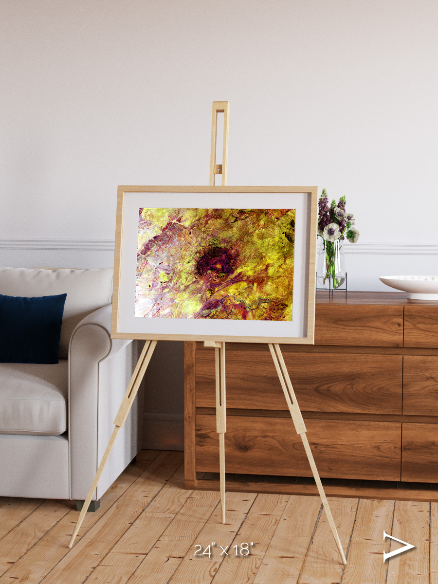Magma Plains, Erongo Massif Framed & Mounted Print
