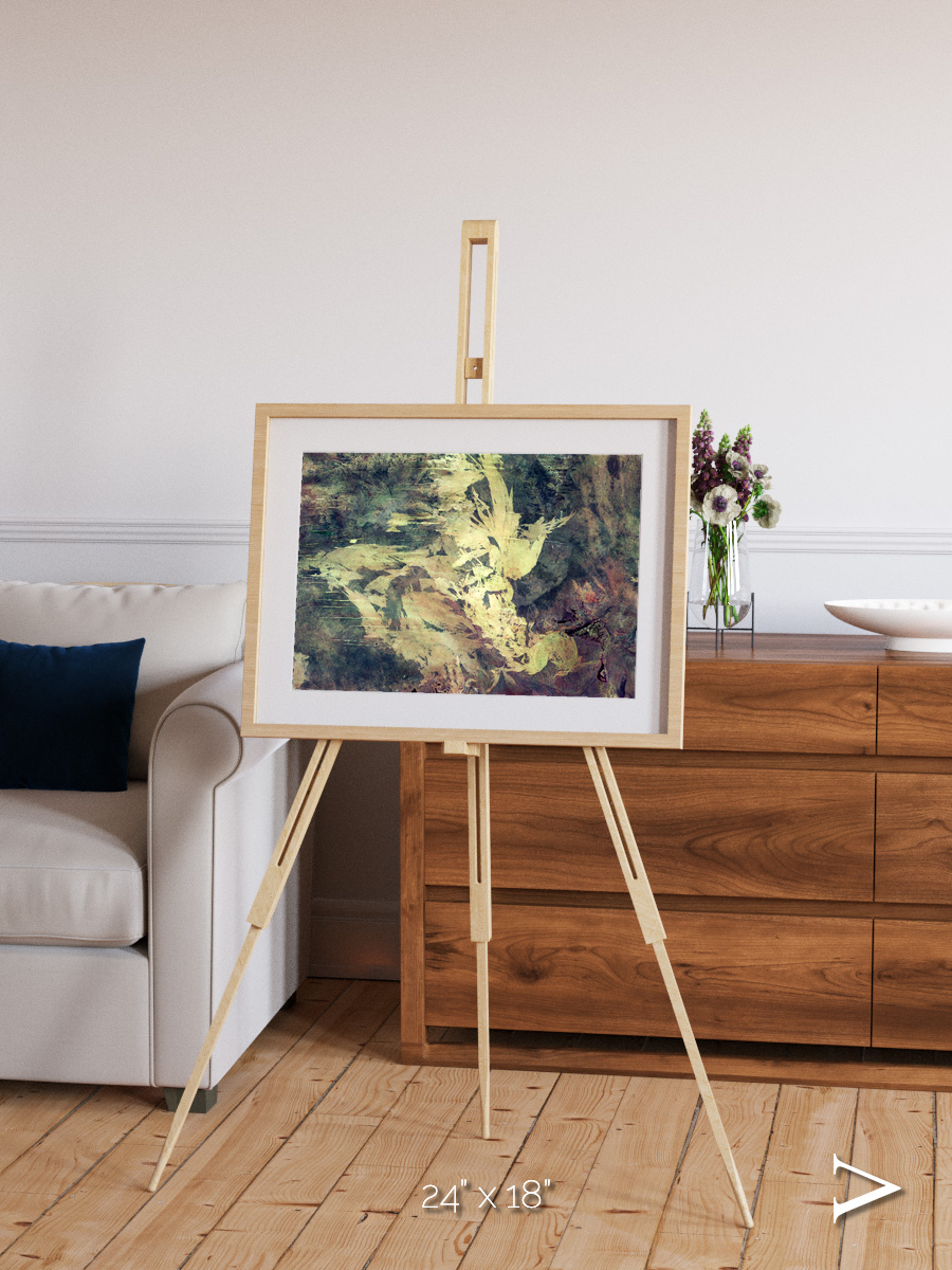Windwritten Dunes, Great Sandy Scars Framed & Mounted Print