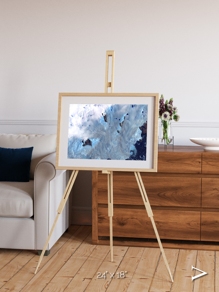 Waterways, Greenland Coast Framed & Mounted Print