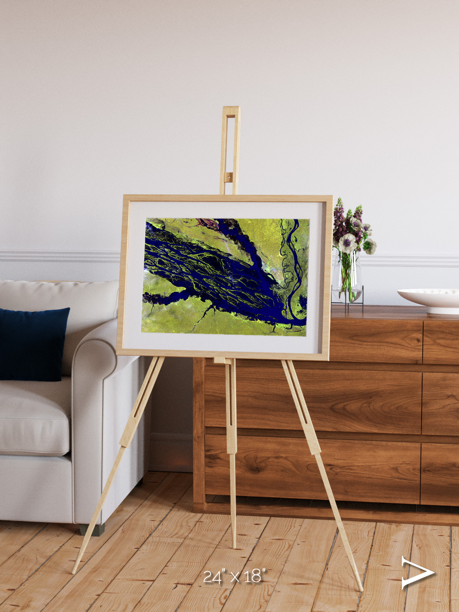 Painted Archipelago, Jau Park Framed & Mounted Print