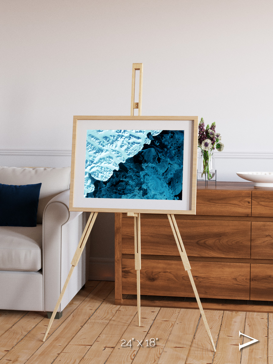 Glacial Passage, Kamchatka Peninsula Framed & Mounted Print