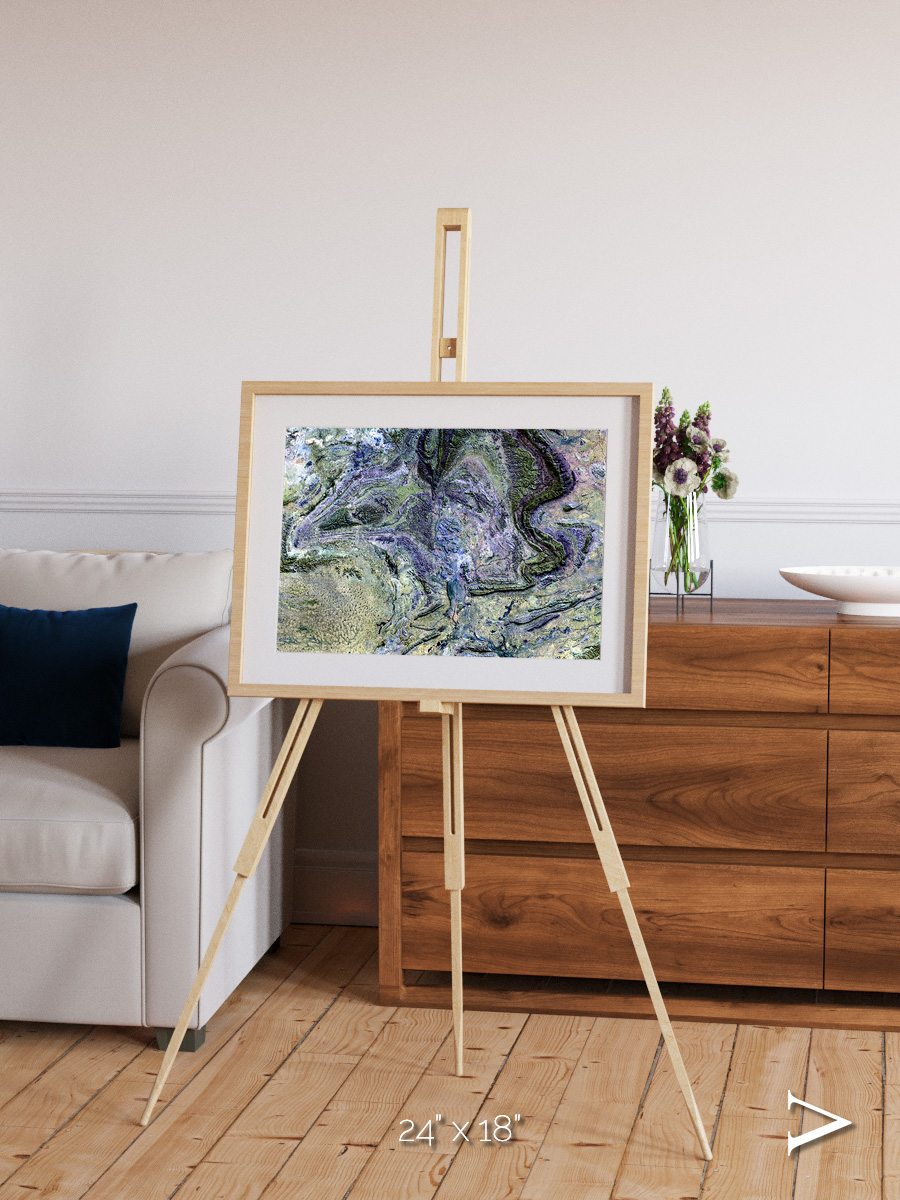 Mountain Textures, MacDonnell Ranges Framed & Mounted Print