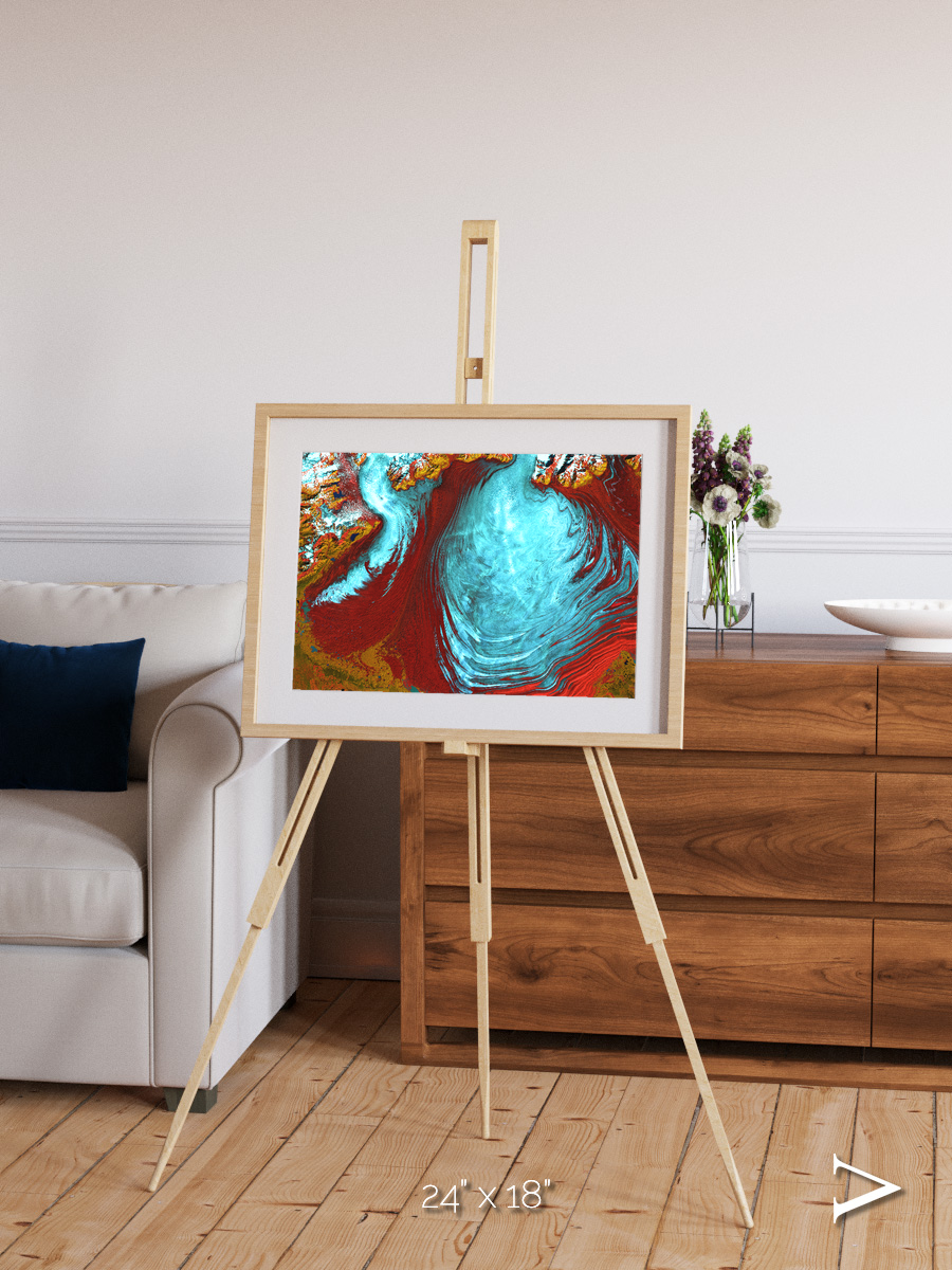 Glacial Passage, Malaspina Glacier Framed & Mounted Print