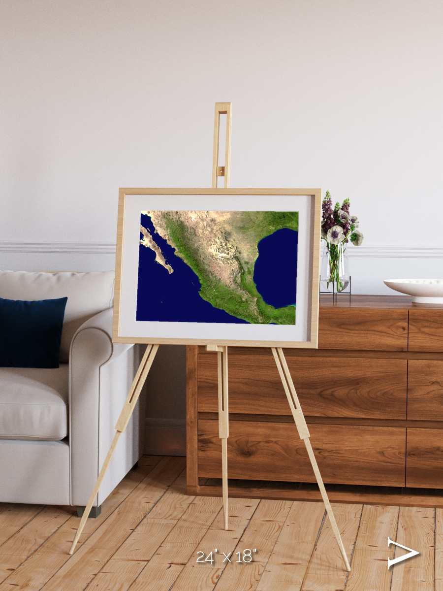 Windwritten Sands, Mexico and Central America Framed & Mounted Print