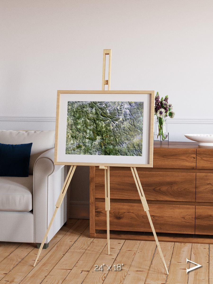 Earth in Colour, Namaqualand Framed & Mounted Print