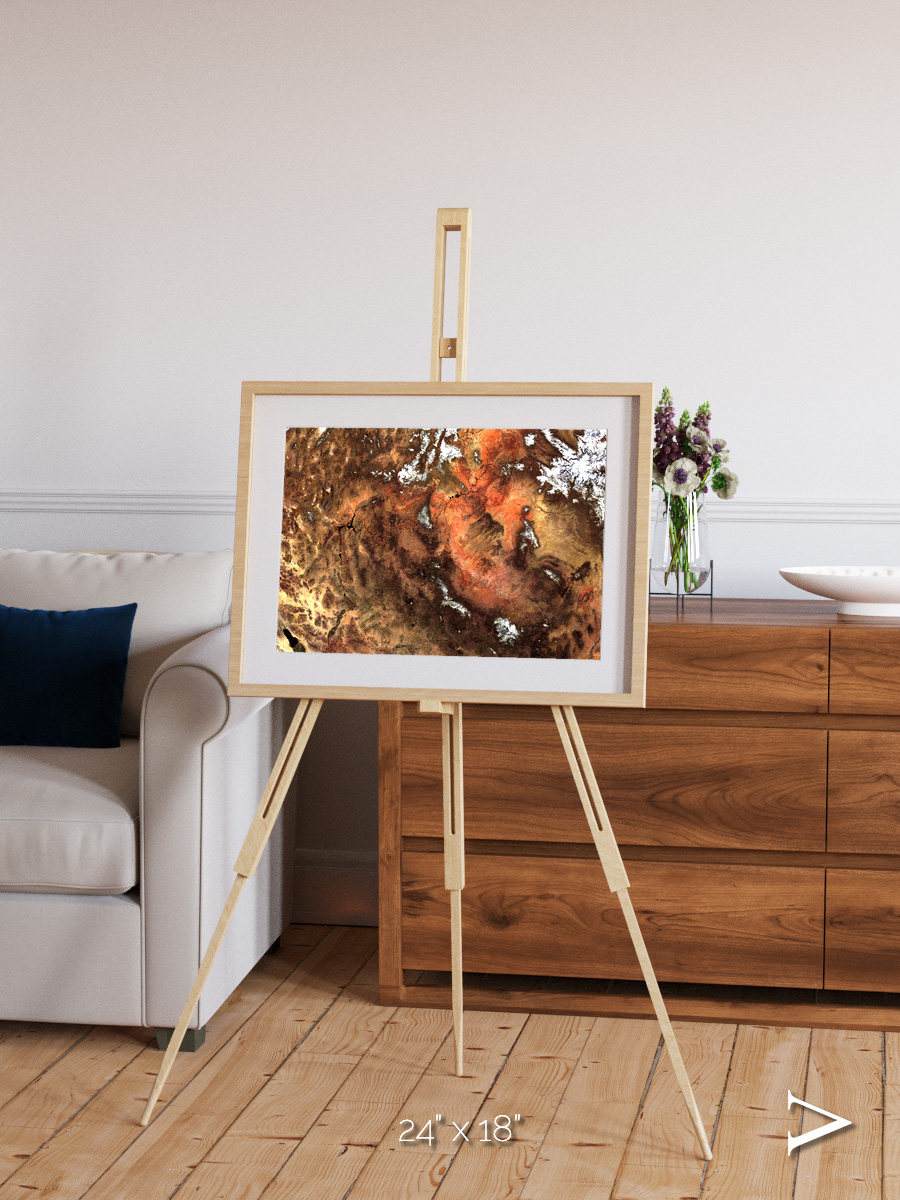 Sunlit Dunes, North America Framed & Mounted Print