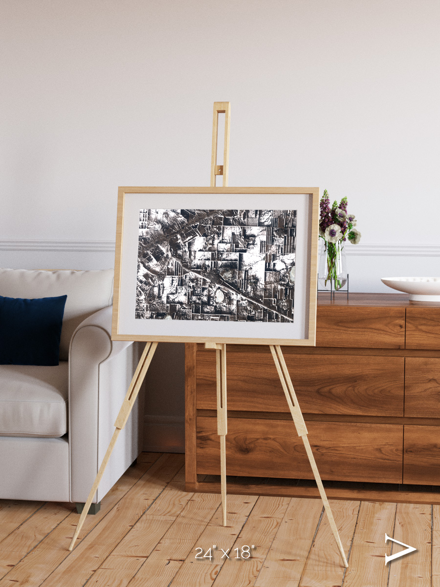 Fertile Threads, Northern Kazakhstan Framed & Mounted Print