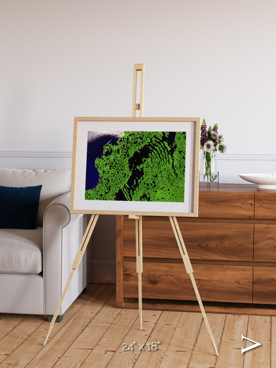 Tundra Reach, Liverpool Bay Framed & Mounted Print