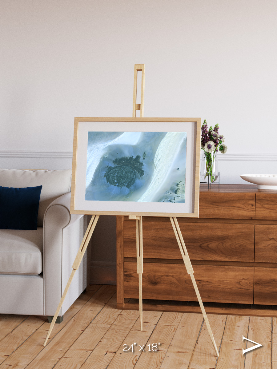 Shifting Dunes, Sahara Desert Framed & Mounted Print