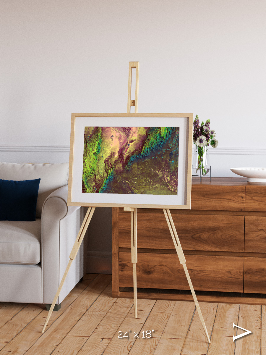 Textured Earth, Sierra de Velasco Framed & Mounted Print