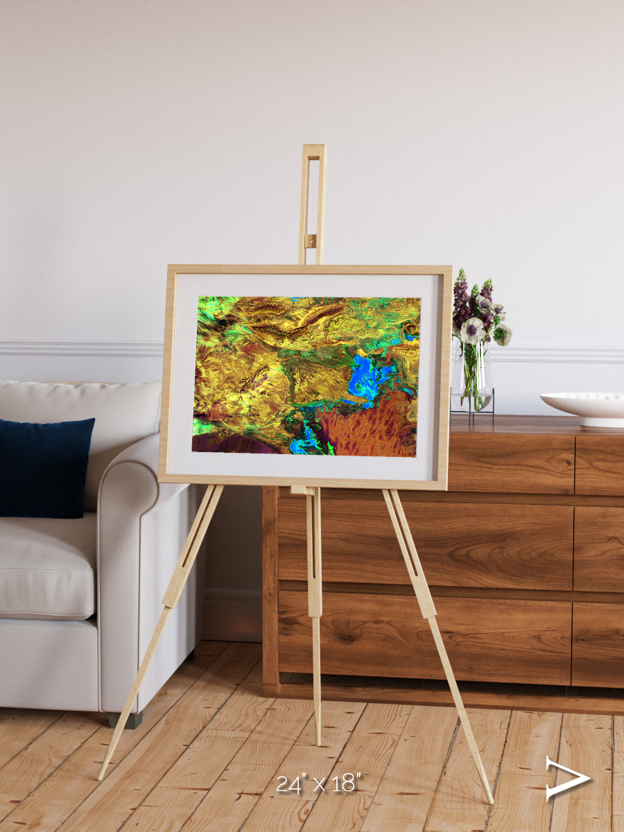 Salt and Storm, Dasht-e Kavir Framed & Mounted Print