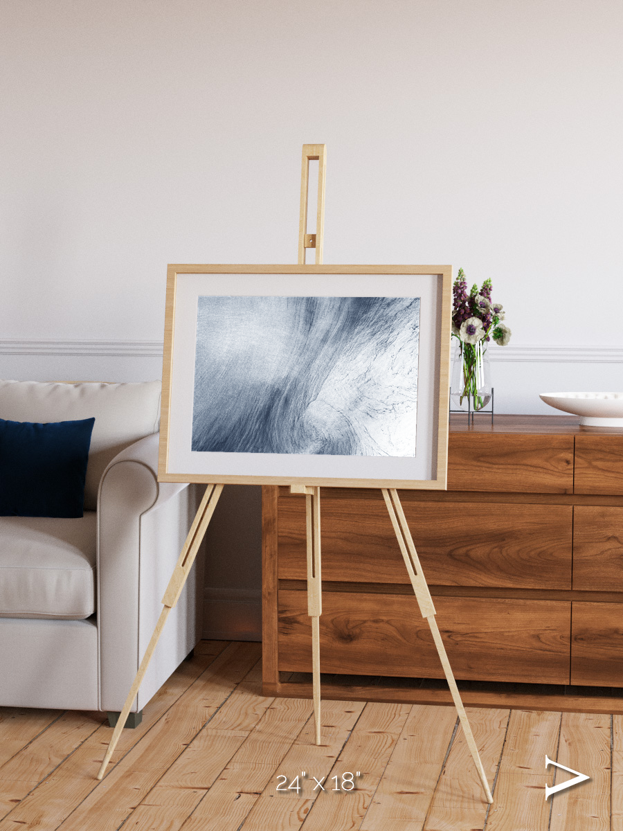 Wind Signatures, Whirlpool Cloud Framed & Mounted Print
