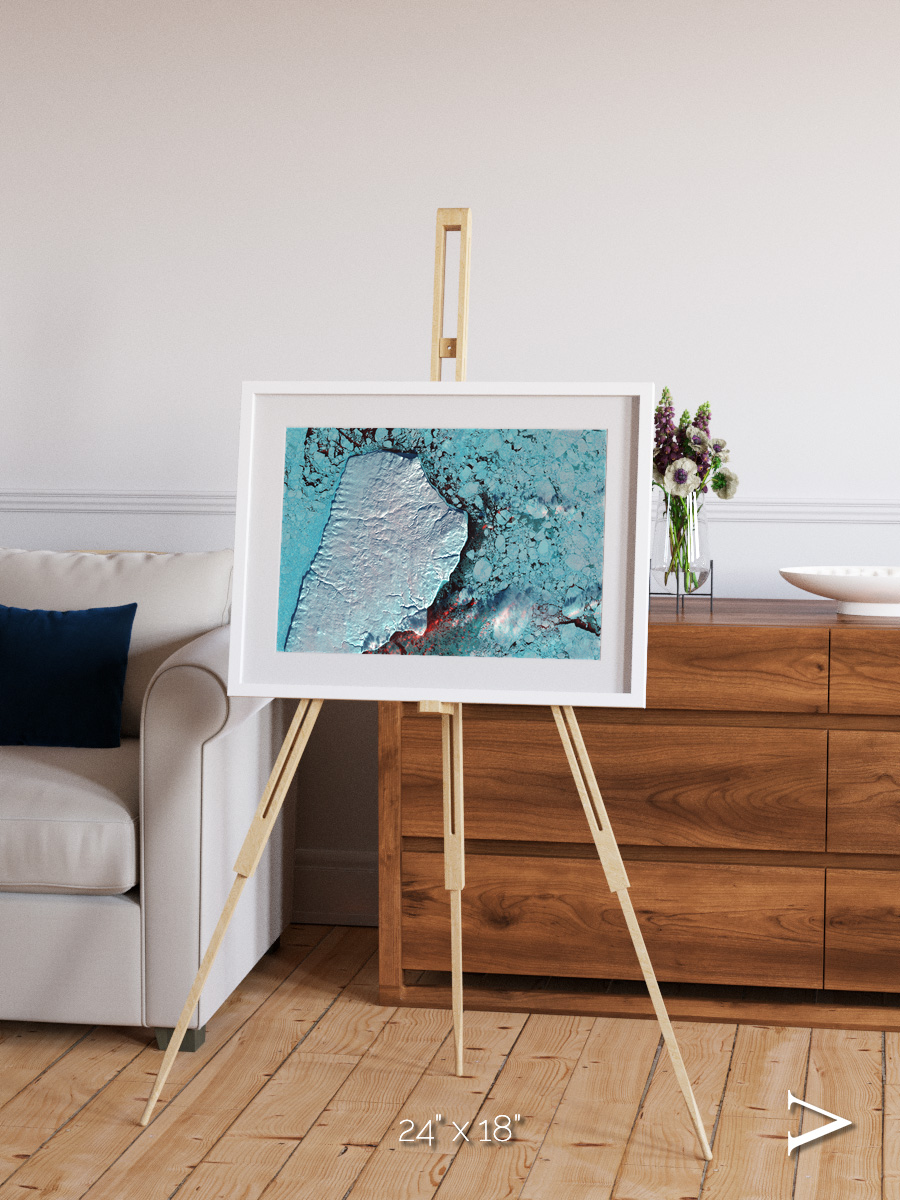 Island Sanctuary, Akpatok Island Framed & Mounted Print