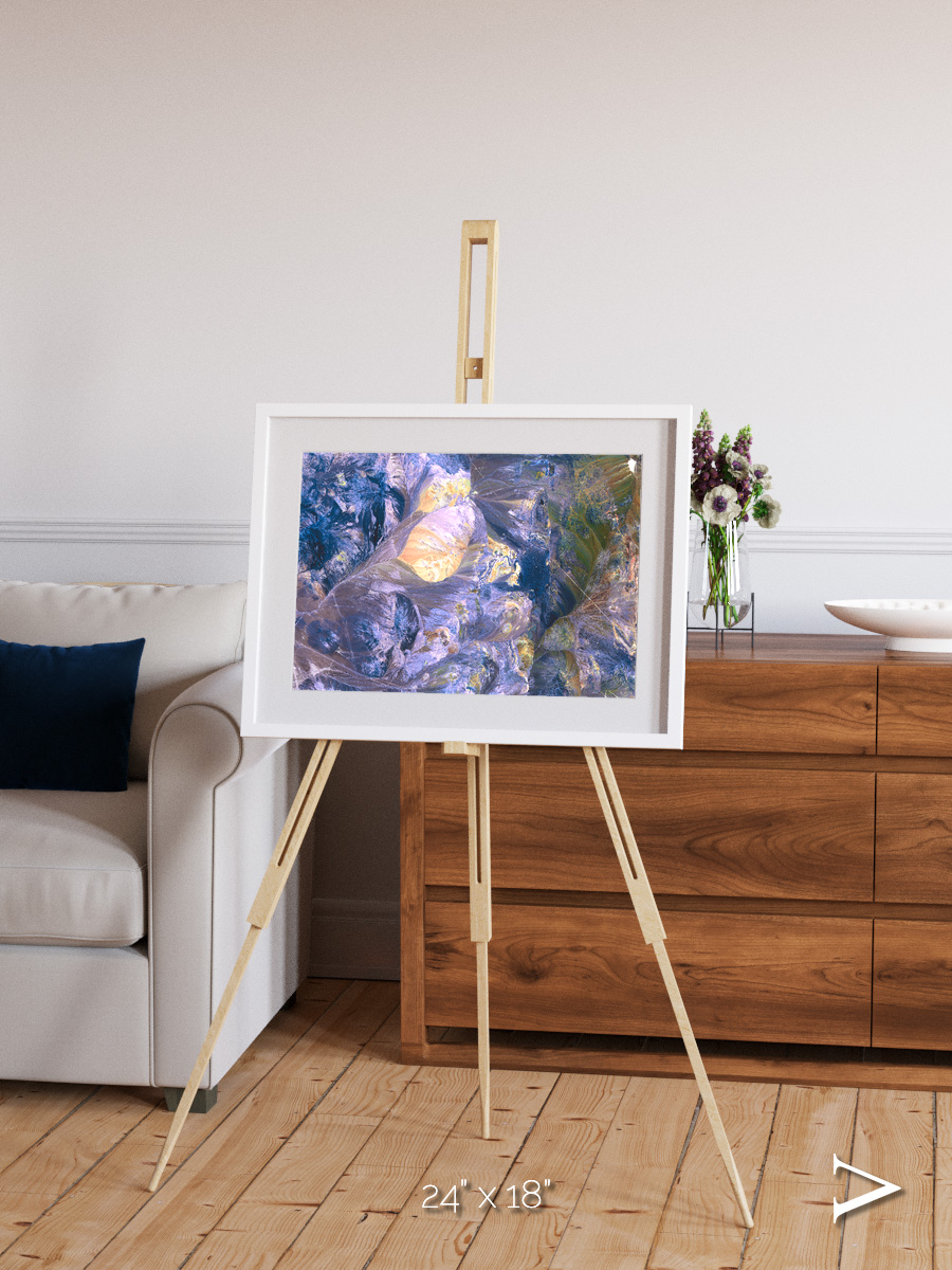 Heat Scars, Andes Framed & Mounted Print